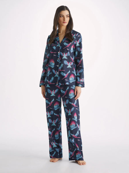 Feathered Dreams Cotton Pj Set For Women
