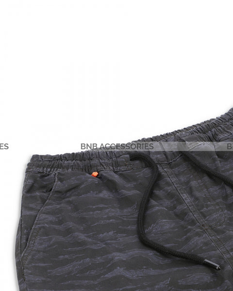 Grey Camouflage Jogger Pants For Women