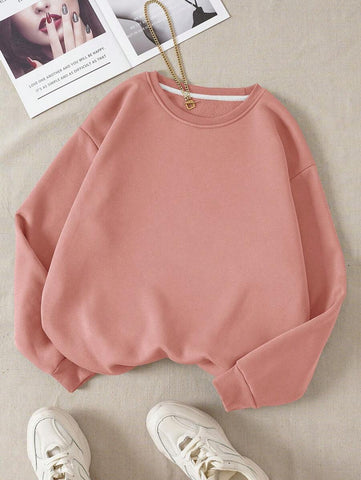 Coral Bloom Sweatshirt For Women