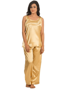 Golden Sando Silk Pajama Suit For Women
