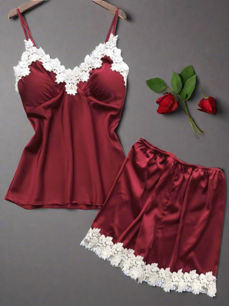 Scarlet Lace Allure Cami Set For Women