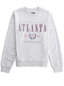 Atlanta Heather Grey Sweatshirt For Women