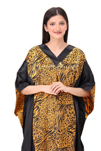 Cheetah Allure Silk Caftan For Women