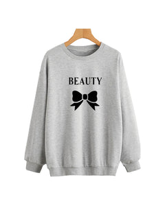 Grey Beauty Sweatshirt For Women