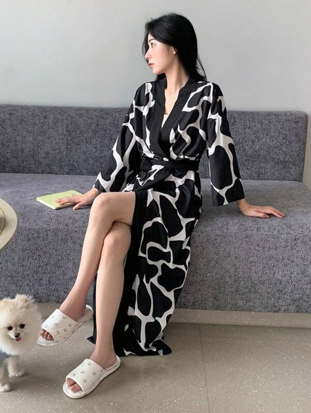 Ivory Roots Satin Silk Gown For Women