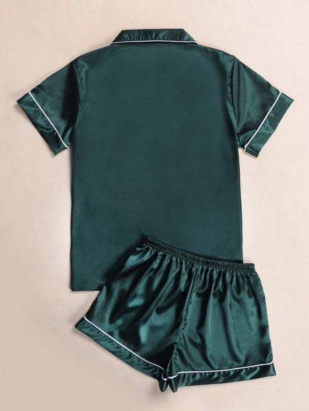 Jade Delight Top and Short Set For Women