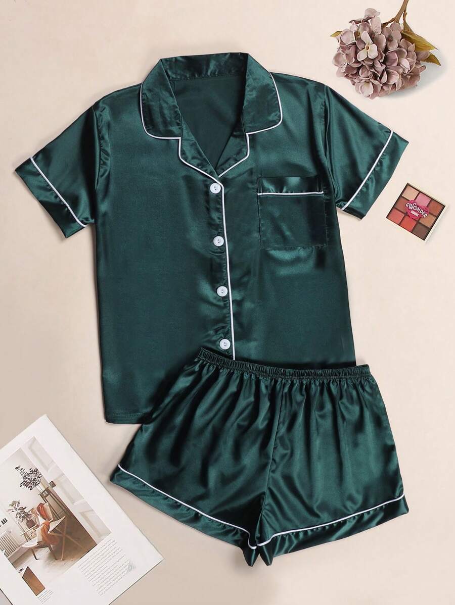 Jade Delight Top and Short Set For Women