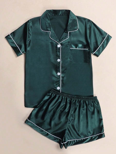 Jade Delight Top and Short Set For Women