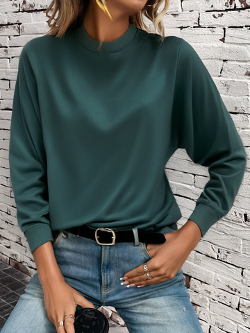 Jade Glow Sweatshirt For Women