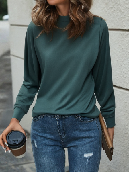 Jade Glow Sweatshirt For Women