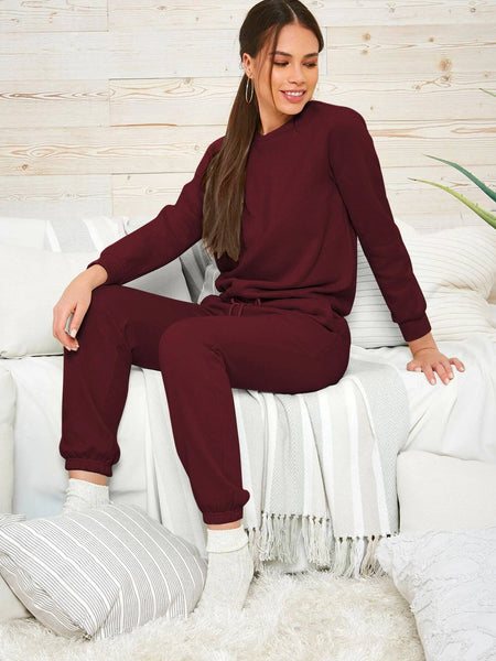 Maroon Co-ord Set For Women