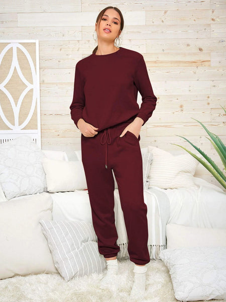 Maroon Co-ord Set For Women