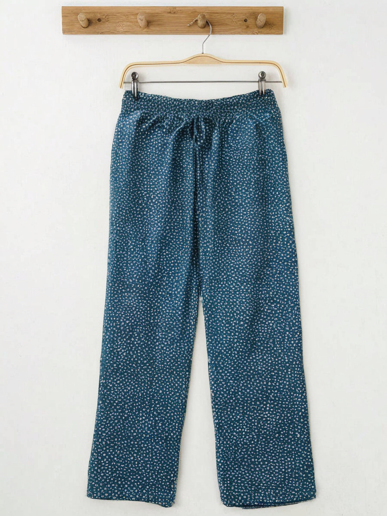 Midnight Dots Cotton Trouser For Women