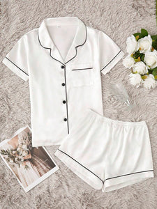 Midnight Edge Top and Short Set For Women