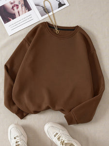 Mocha Cozy Sweatshirt For Women