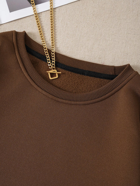 Mocha Cozy Sweatshirt For Women