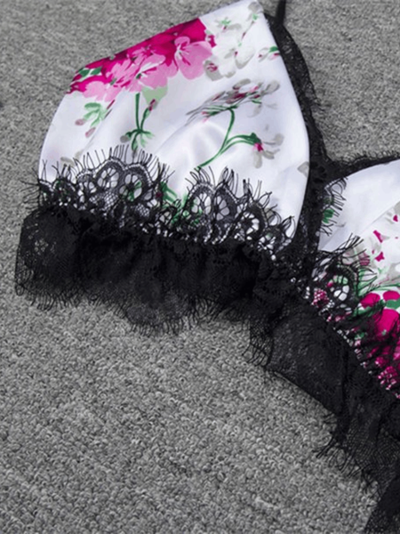Rosy Delight Lace Cami Set For Women