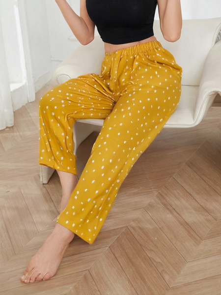 Sunshine Dots Cotton Trousers For Women