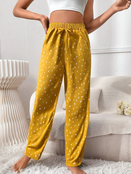 Sunshine Dots Cotton Trousers For Women