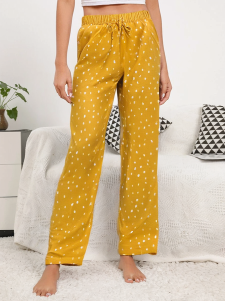 Sunshine Dots Cotton Trousers For Women