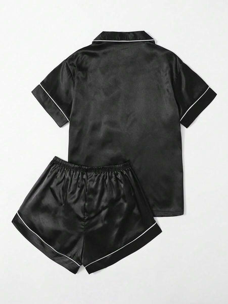 Timeless Noir Top and Short Set For Women