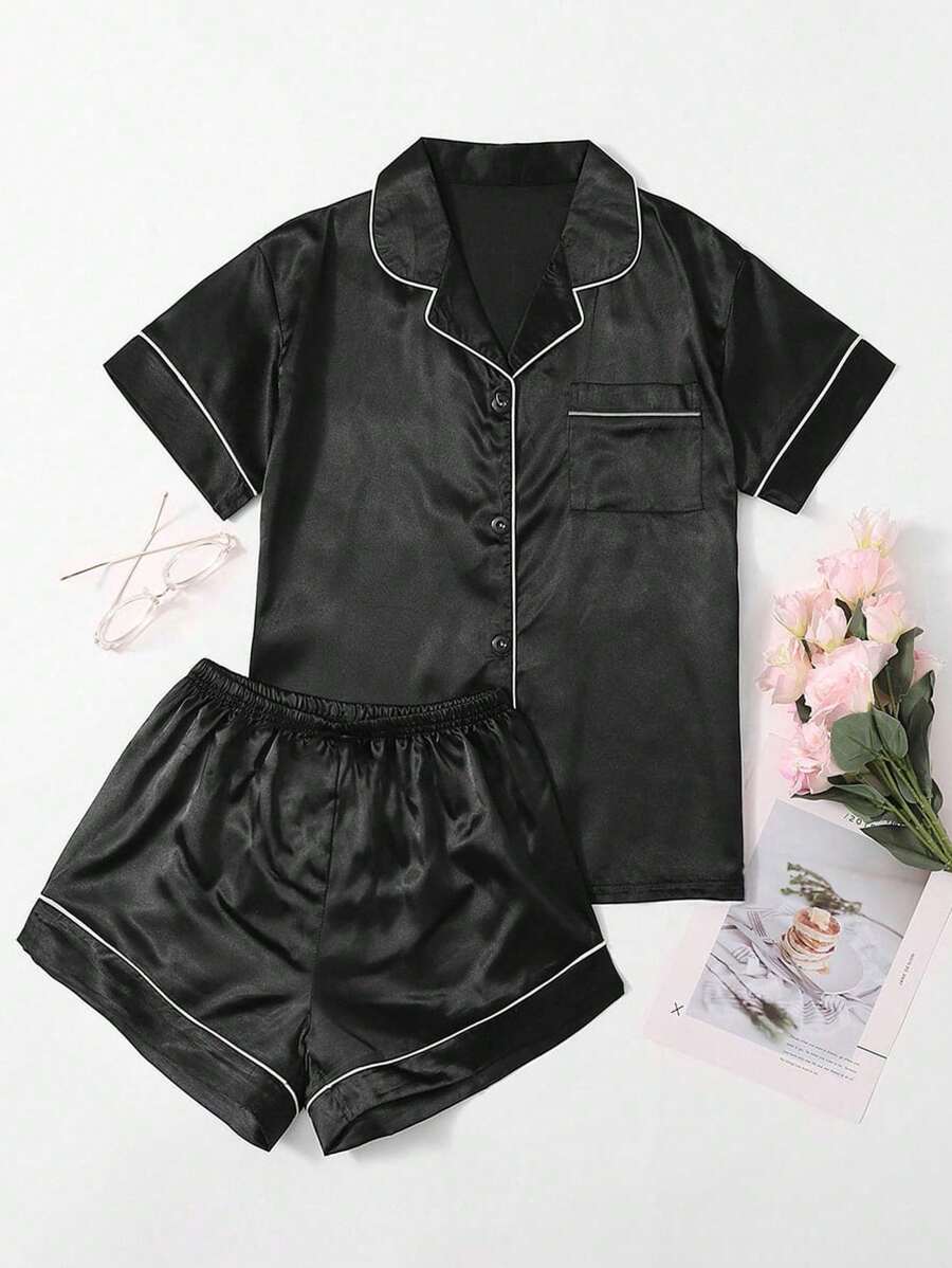 Timeless Noir Top and Short Set For Women