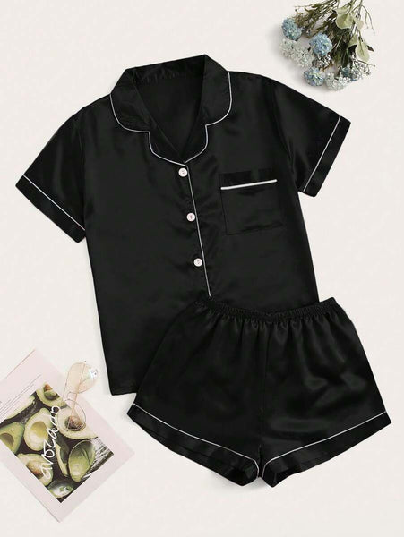Timeless Noir Top and Short Set For Women