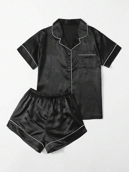 Timeless Noir Top and Short Set For Women