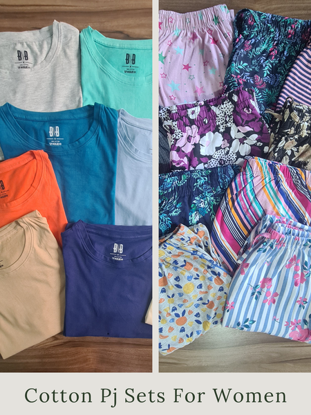 Cotton Pj Sets For Women - Bundle Deal