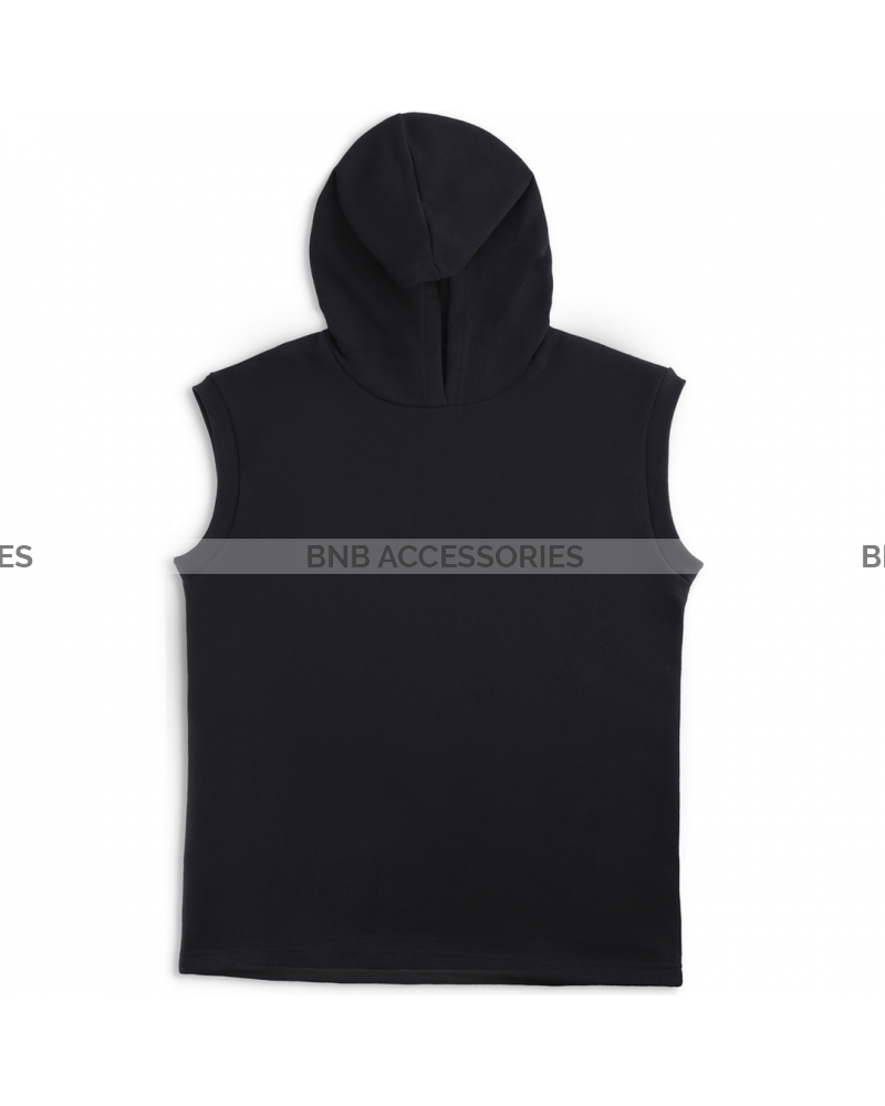 Black Sleeveless Upper For Women