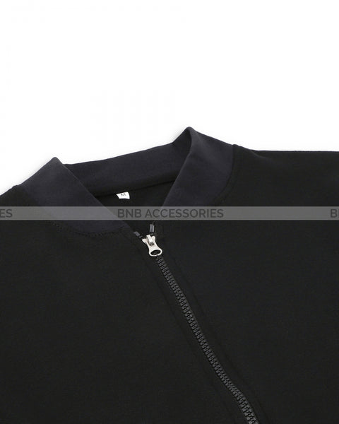 Black Sleeves Bend Fleece Upper For Women
