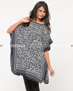 Black And White Poncho For Women