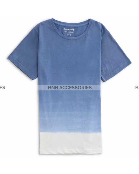 Blue and White Two Tone T-Shirt For Men