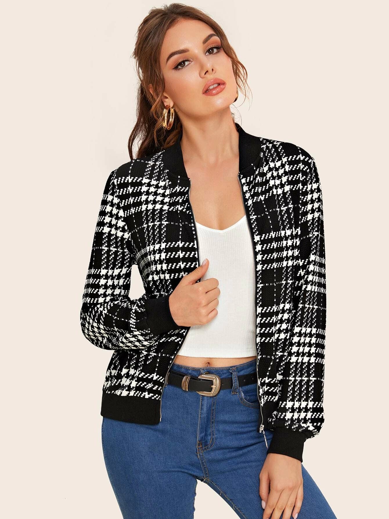 Checkerboard 2025 jacket womens