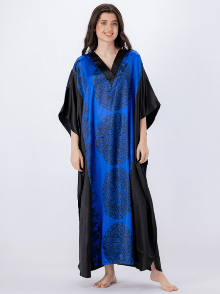 Indigo Nights Silk Caftan For Women