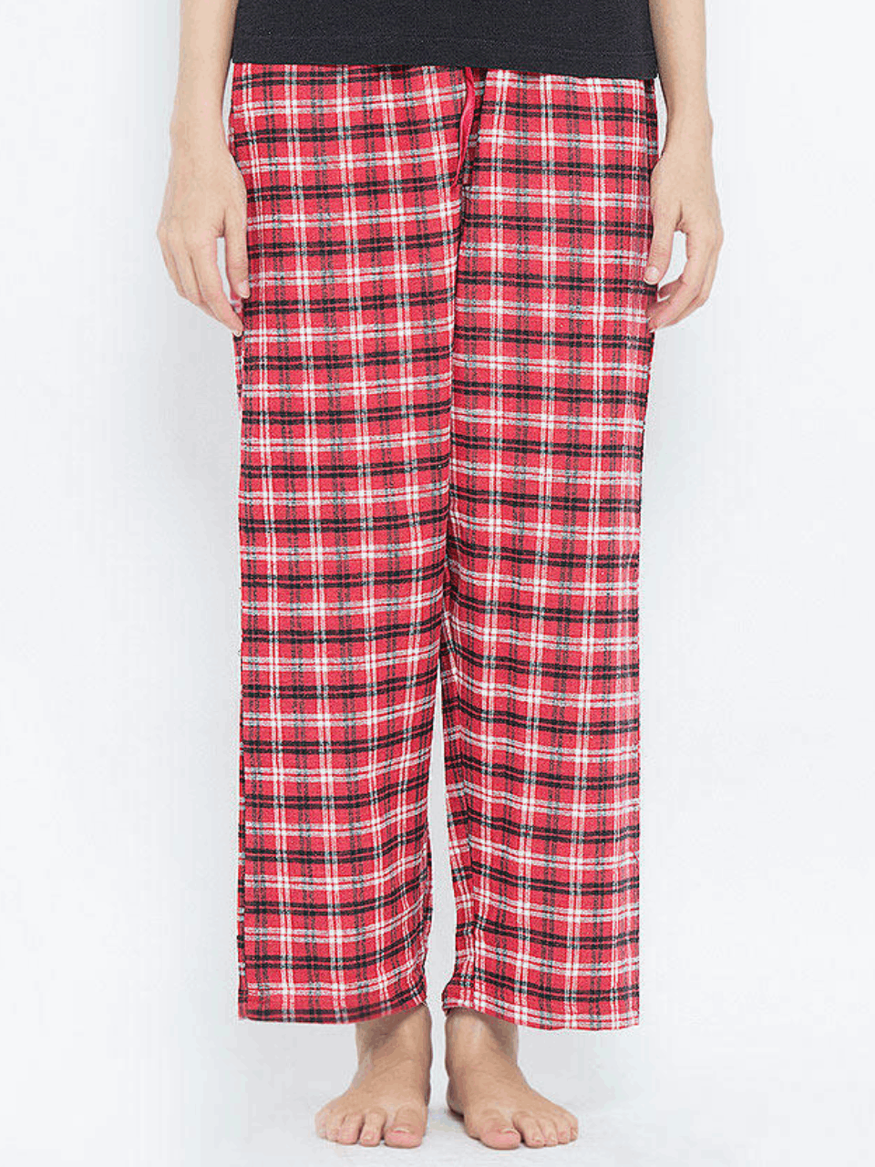 Red Checkered Pajama For Women