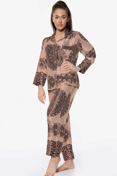Sienna Royal Style Silk Pj Set For Women