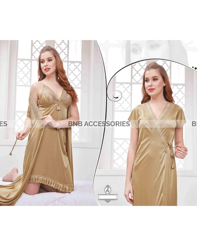 Dijon 2 piece gown plus chemise set for women