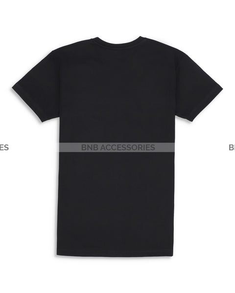 Black Half Sleeves V Neck T-Shirt For Men