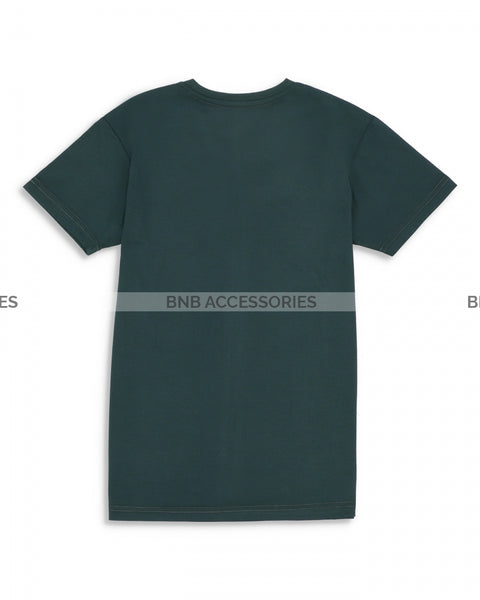 Green Half Sleeves V Neck T-Shirt For Men
