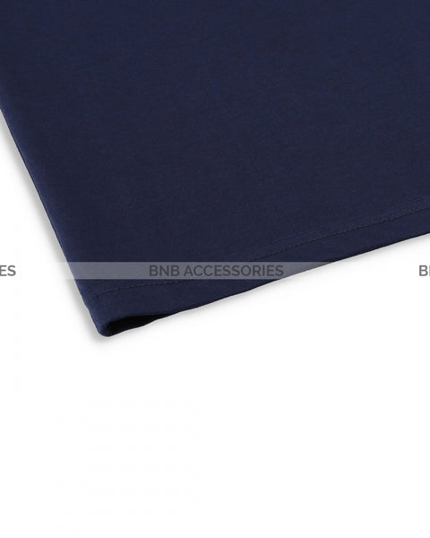 Navy Blue Half Sleeves Round Neck T-Shirt For Men