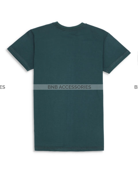 Green Half Sleeves Round Neck T-Shirt For Men