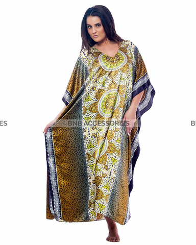 Multi Shaded Long Caftan For Women