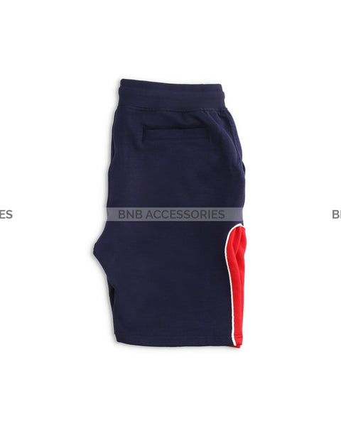 Navy Blue and Red Short For Men