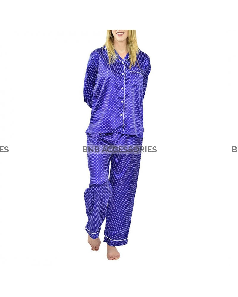 New Collection Blue Color Sleeping Night Suit For Women