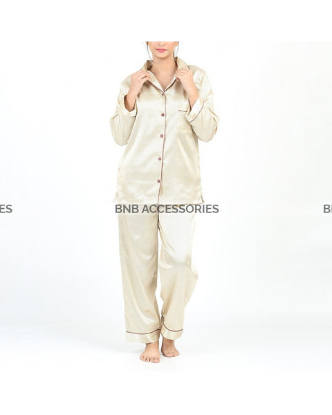 New Collection White Sleeping Night Suit For Women