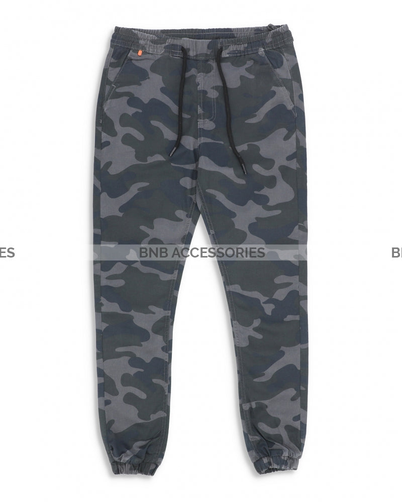 Green Camouflage Jogger Pants For Women