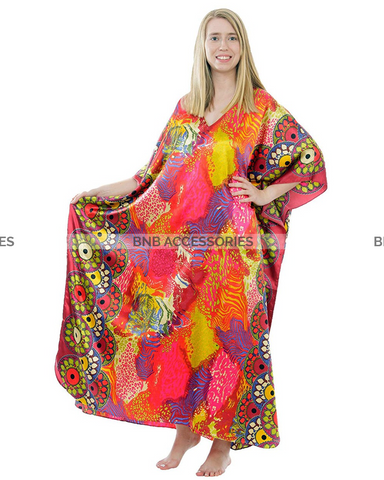 Sunset Safari Printed Long Caftan For Women