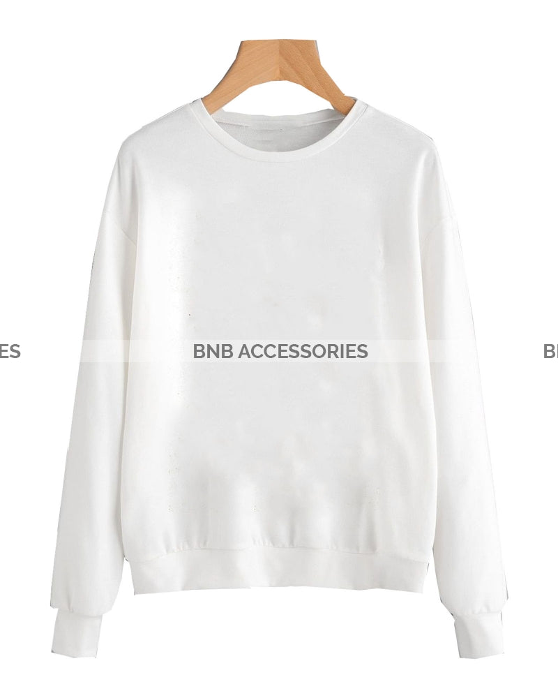 White plain sweatshirt Outlet